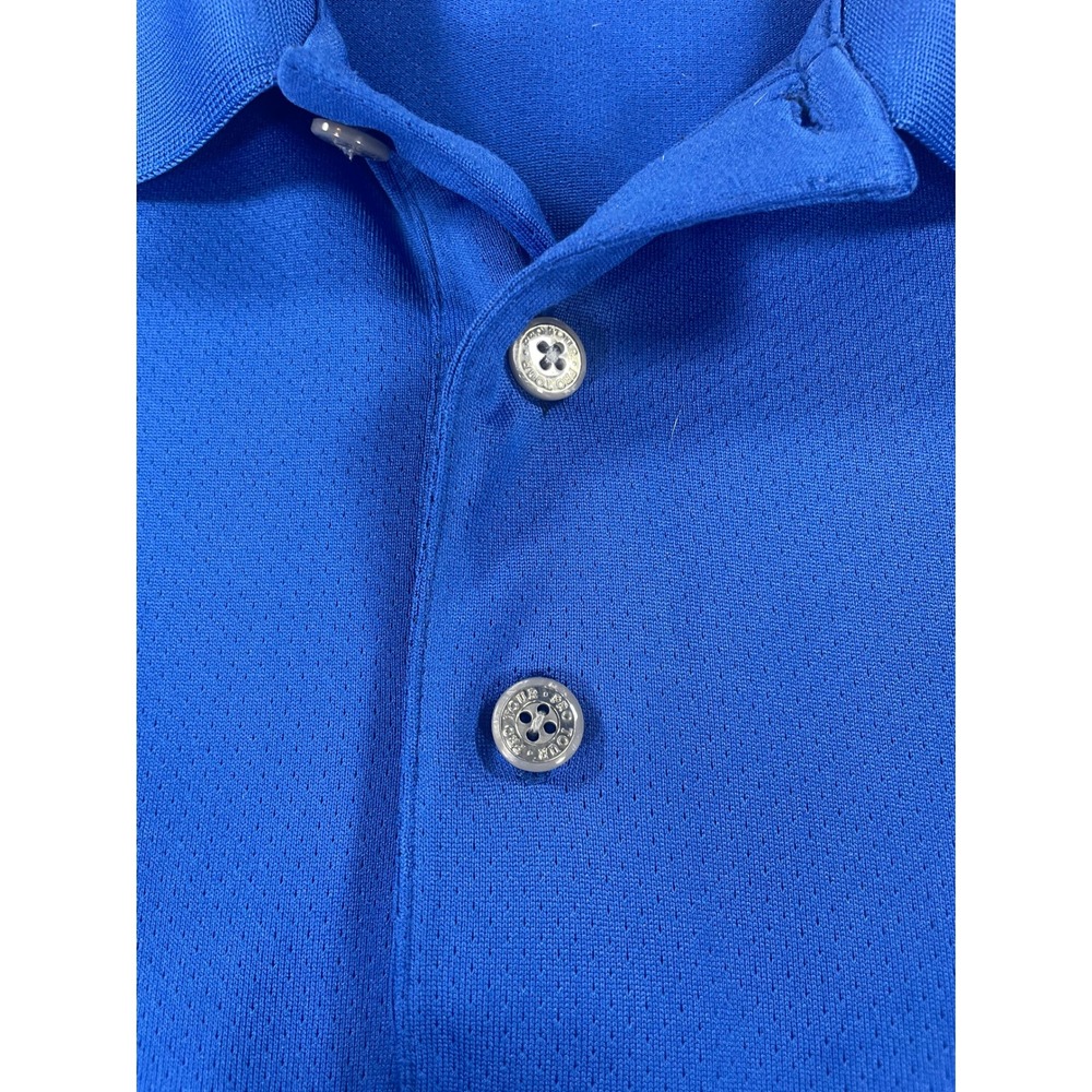 Pro Tour Air Play Mens XL Blue Performance Golf Polo Shirt Short Sleeve Mesh - Picture 4 of 8